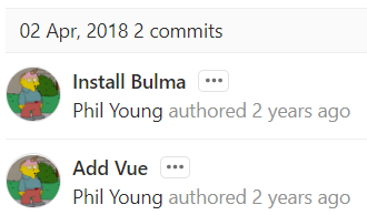 Vue SPA Commit